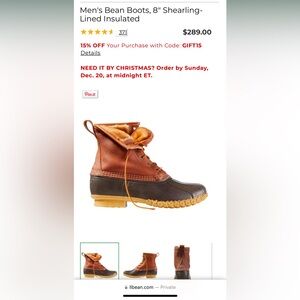 LL BEAN bean boots